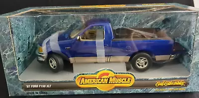 1/18 Diecast Ertl American Muscle 1997 Ford F150 XLT Pickup Blue • $4.25