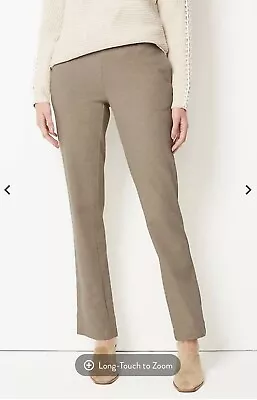 NWT $89 J. Jill Pure Jill Knit Twill Straight-Leg Pants Khaki Multi Sz Small • $34.99