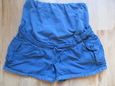 Colline Maternity Teal Over Bump Cargo Safari Shorts Size 6 • £1.99