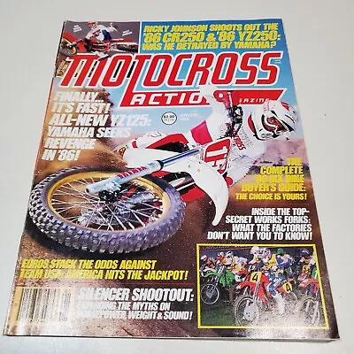 Motocross Action Magazine 1986 Kx 500 Yz 490 Cr 250 125 Cagiva Ktm 125 Dirt Bike • $9.99