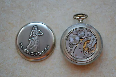 UNIQUE VINTAGE MOLNIJA USSR  SOVIET POCKET WATCH MOLNIA *Ship* 1 • $64.99