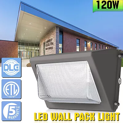 120 Watt Led Wall Pack Light Dusk To Dawn Commercial Industrial Light Fixtures • $89.13