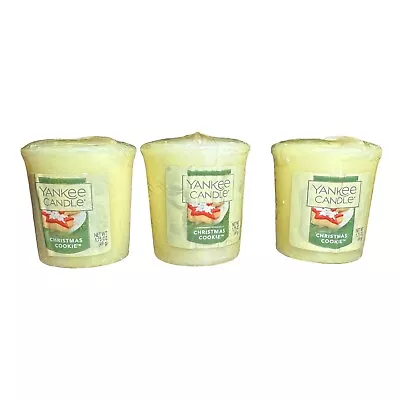 Yankee Candle Set Of 3 Samplers Votive Candles - Christmas Cookies • £9.23