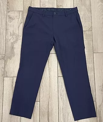 Vineyard Vines On-The-Go Performance Pants Men's 34x32 (28  Inseam) Blue Slim • $30