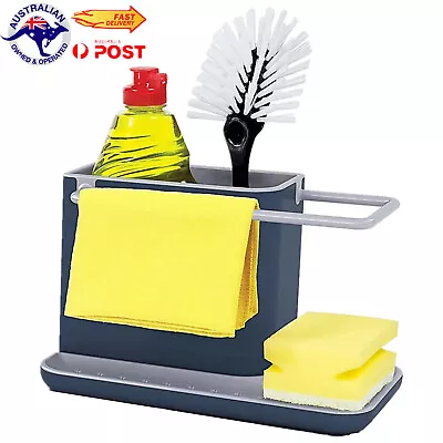 $16.12 • Buy Caddy Storage Kitchen Sink Utensils Holders Drainer Sponge Holder Kitchen Tool