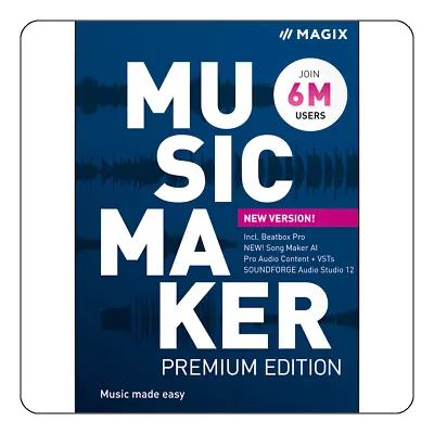 MAGIX Music Maker 2022 Premium - [Activation Card] • £20.82