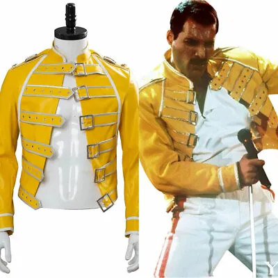 $56.05 • Buy Queen Lead Vocals Freddie Mercury Wembley On Stage Jacket Cosplay Costume Coat