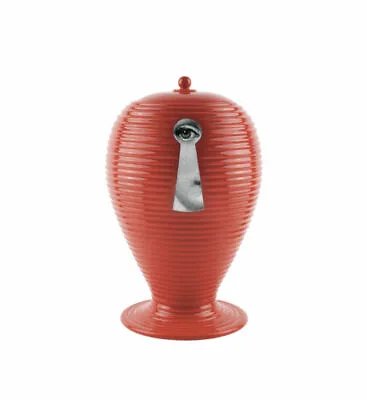 Fornasetti Rigato Serratura Keyhole Vase - Red Vase / Jar Figurine NIB  • $1350