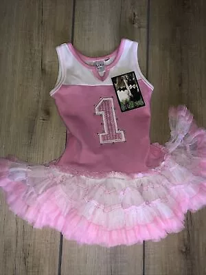 Ooh La La Couture Girls 1st Birthday Party #1 Tutu Dress Pink Size 18m NWT Bling • $50