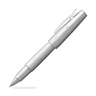 Faber-Castell E-Motion Rollerball Pen In Pure Silver - NEW In Box - 148675 • $185