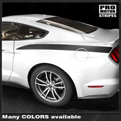 Ford Mustang 2005-2023 Rear Quarter Side Stripes Decals (Choose Color) • $29.40