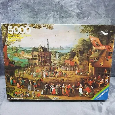 Rare RAVENSBURGER 5000 Piece Puzzle Country Fair Germany 1979 Factory SEALED  • $175.95