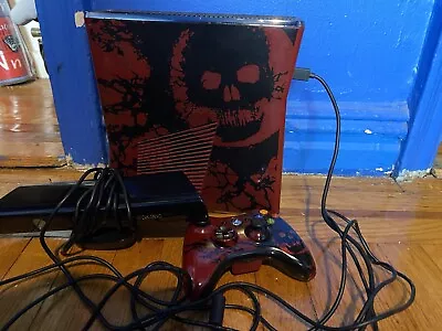 Microsoft Xbox 360 S Gears Of War 3 Limited Edition 320GB Red & Black Console... • $140