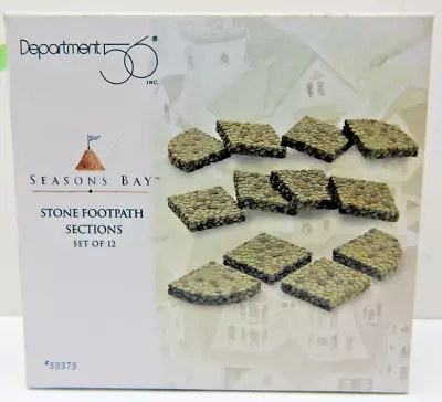 Dept 56 Seasons Bay Stone Footpath Sections #53375 Old Stock W/Box • $18