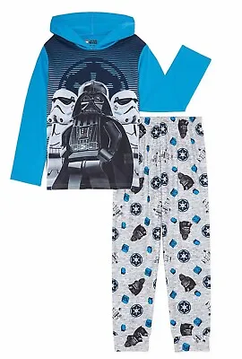 £21.86 • Buy Boy's Lego Star Wars Pajamas Hoodie Shirt Pants Darth Vader 4 5 6 7 Stormtrooper