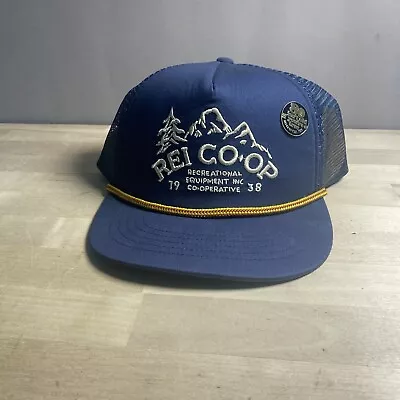 REI CO-OP Snapback Trucker Hat Embroidered Cap Unisex OSFA W/ Pin • $25