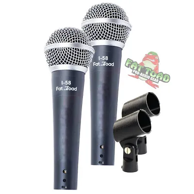 Cardioid Dynamic Vocal Microphones - Singing Handheld Recording Studio Mic PACK • $27.95