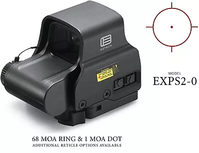 EOTech EXPS2 Red 68 MOA Ring With 1 MOA Dot Reticle Holographic Weapon Gun Sight • $645