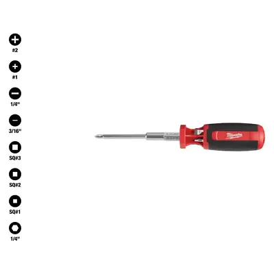 Milwaukee Screwdriver Set 9 In 1 Magnetic Tips Multibit Power Hand Tool New • $20.75