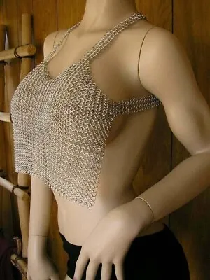 Chain Mail Top Aluminium Butted Top Bra Sexy Hot Intimate Beach Bra • £41.65