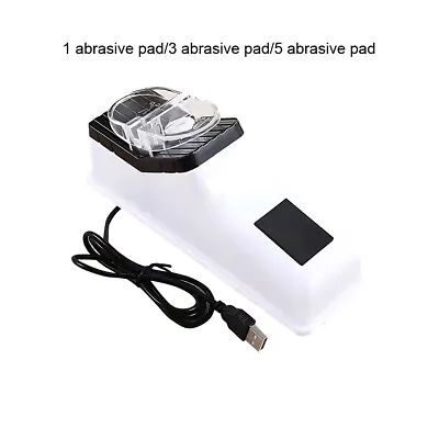 USB Electric Knife Sharpener Choice For Busy Home Chefs White Stainless Steel • $24.24
