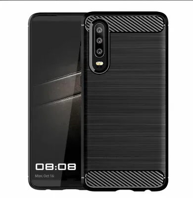 £3.49 • Buy Carbon Fibre Shockproof Case Cover + LCD Screen Guard For Huawei P30, Huawei P40