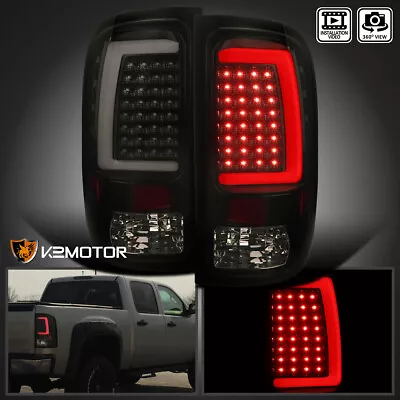 Black Smoke Fits 2007-2013 GMC Sierra 1500 2500HD 3500HD LED Tail Lights Tube • $163.38