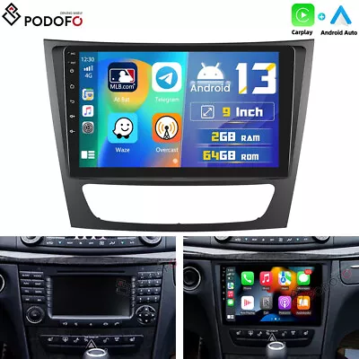 For Mercedes-Benz E-W211 CLS-W219 9  Android 13 2+64GB Car Stereo GPS Radio WiFi • $149.99