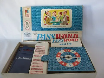 Vintage 1962 Milton Bradley Password Board Game 4260 Volume Four. Made In USA • $9