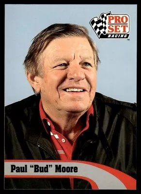 1992 Pro Set Nascar Card Walter Bud Moore Err/paul On Front #248 7571 • $1.49