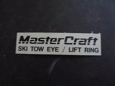 MASTERCRAFT BOAT DECAL VINYL STICKER  Ski Tow Eye/ Lift Ring 4  X 1  • $7.99