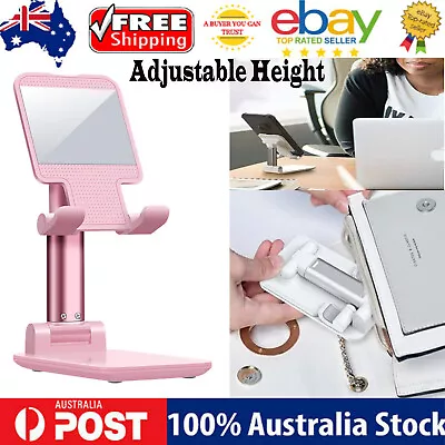 Adjustable Phone Tablet Desktop Stand Desk Holder Mount Cradle For Android IPad • $16.99