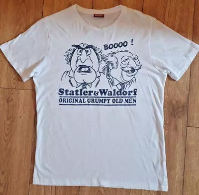 The Muppets Statler Waldorf Grumpy Old Men Top T Shirt Size M Burton Used • £9.99