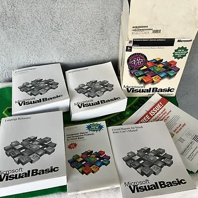 Vintage Open Box Microsoft Visual Basic VB 4.0 Standard Edition Full Retail Box • $50