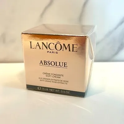 Lancome Absolue Soft Cream With Grand Rose Extracts 15ml 0.5oz New In Box • £35
