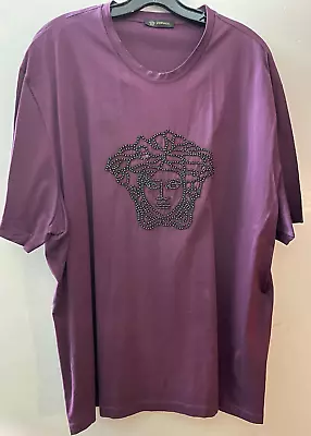 RARE VINTAGE Medusa Versace Bedazzled T-Shirt Size 6XL Authentic USED GREAT • $299.99