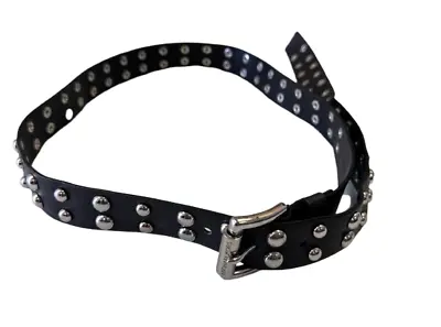 Michael Kors Women's Black Studded Leather Belt Size 2 NWOT • $20.55
