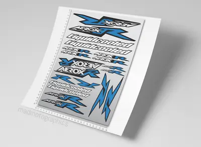 Aerox 50 Stickers Decal Graphics Set For Yamaha Scooter Stickers Laminated Blue • £13.26