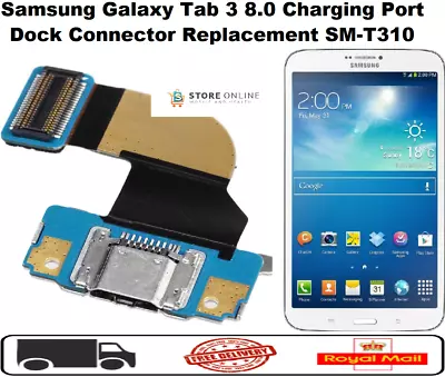 For Samsung Galaxy Tab 3 8.0 Charging Port Dock Connector Replacement SM-T310 • £2.98