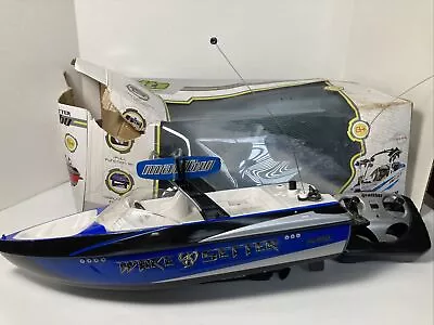 2010 MALIBU WAKESETTER VLX REMOTE /RADIO CONTROL BOAT BLUE W/box NOT WORKING • $29.99