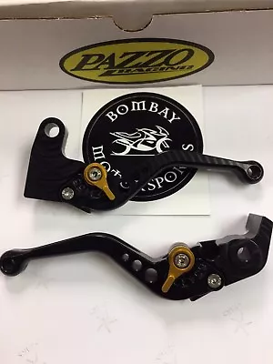 PAZZO LEVERS Suzuki GSXR 600 750 2011 - 2022 GSXR 1000 2009 - 2022 BLK/GOLD • $169.99