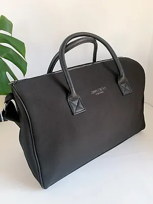 Genuine JIMMY CHOO Designer Mens Black Duffle Weekend Bag Gym Bag Travel Bag • £31.99