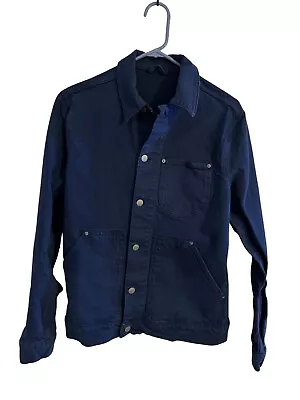 Zara Man Denim Jacket Mens Medium Dark Blue Trucker / Outdoor • $17.99