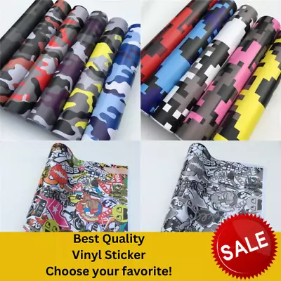 Hd Jdm Hellaflush Vinyl Sticker Bomb Wrap Car Stickers Camo Vinyl Car Wrapping F • $11.90