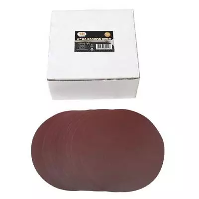 50pc 220 GRIT 6  DA SANDPAPER DISCS PSA Adhesive Backed Peel Stick On 80919 • $20.68