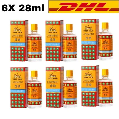 6x Tiger Balm Liniment Pain Relieving 1 Oz/ 28 Ml • $69.49