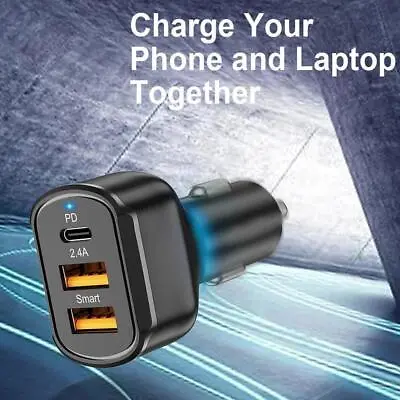 USB Cargador De Carro Coche Autos Vehiculo Para Iphone 13 14 15 Pro Max Galaxy • $8.99