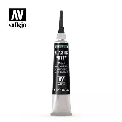 Vallejo Modelling Plastic Putty / Filler Acrylic Resin 20ml Tube - 70.401 • £3.99