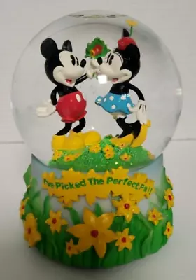 Walt Disney  I've Picked The Perfect Pal!  Mickey & Minnie Mouse Water Globe • $29.99