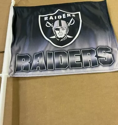 Raiders NFL Ombre Car Flag ( Set Of Two )   C • $28.25